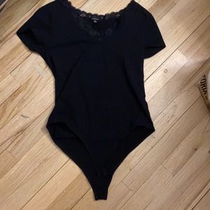 black tee with bottom
